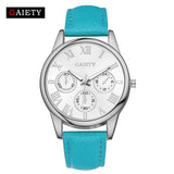 Fashion Women Quartz Wtach Roman Number Clock Dial PU Leather Strap Ladies Girls Wristwatch Casual Watches Gifts LL@17