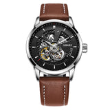 2017 automatic mechanical watch men OUBAOER brand sport men watches fashion skeleton wristwatches male relogio masculino erkek