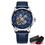 2017 automatic mechanical watch men OUBAOER brand sport men watches fashion skeleton wristwatches male relogio masculino erkek