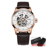 2017 automatic mechanical watch men OUBAOER brand sport men watches fashion skeleton wristwatches male relogio masculino erkek