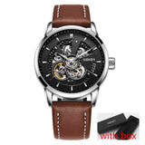 2017 automatic mechanical watch men OUBAOER brand sport men watches fashion skeleton wristwatches male relogio masculino erkek