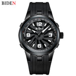 Fashion Mens Sport Watches Turbine Rotation Dial Black Steel Creative Waterproof Military Luxury Top Brand Quartz Wristwatch Men