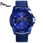2018 New Aimecor Fashion Gemius Army Racing Force Military Sport Men Officer Fabric Band Watch New Dropshipping 11