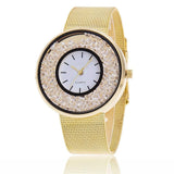 2019 New Fashion Stainless Steel Gold & Silver Band Quartz Wtach Luxury Women Rhinestone Watches Valentine Gift BW1900