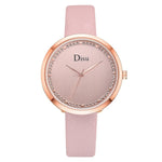 Disu Brand Fashion Leather Watches 2019 New Leather Minimalist Wrist Watch Women Watches Mujer Bayan Kol Saati Montre Feminino