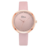 Disu Brand Fashion Leather Watches 2019 New Leather Minimalist Wrist Watch Women Watches Mujer Bayan Kol Saati Montre Feminino