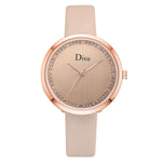 Disu Brand Fashion Leather Watches 2019 New Leather Minimalist Wrist Watch Women Watches Mujer Bayan Kol Saati Montre Feminino