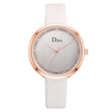 Disu Brand Fashion Leather Watches 2019 New Leather Minimalist Wrist Watch Women Watches Mujer Bayan Kol Saati Montre Feminino