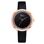 Disu Brand Fashion Leather Watches 2019 New Leather Minimalist Wrist Watch Women Watches Mujer Bayan Kol Saati Montre Feminino