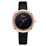 Disu Brand Fashion Leather Watches 2019 New Leather Minimalist Wrist Watch Women Watches Mujer Bayan Kol Saati Montre Feminino