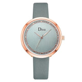 Disu Brand Fashion Leather Watches 2019 New Leather Minimalist Wrist Watch Women Watches Mujer Bayan Kol Saati Montre Feminino